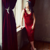 Selma Dress Burgundy