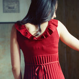 Selma Dress Burgundy