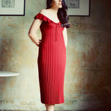 Selma Dress Burgundy