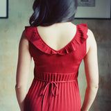 Selma Dress Burgundy