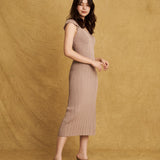 Gabrielle Dress Almond