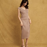 Gabrielle Dress Almond