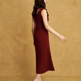 Selma Dress Burgundy