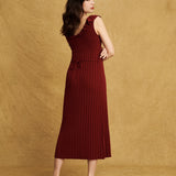 Selma Dress Burgundy