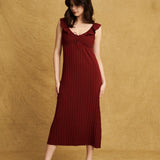 Selma Dress Burgundy