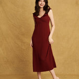 Selma Dress Burgundy