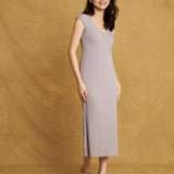 Catherine Dress Silver Gray