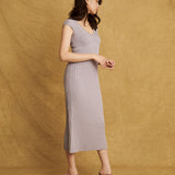 Catherine Dress Silver Gray