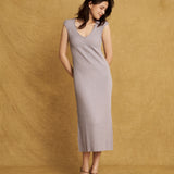 Catherine Dress Silver Gray