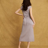 Catherine Dress Silver Gray